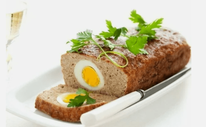 Thịt cuộn với một quả trứng trong chế độ ăn của Ducan