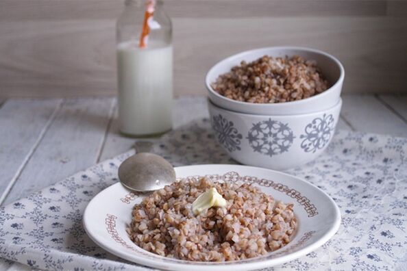 cháo kiều mạch với bơ